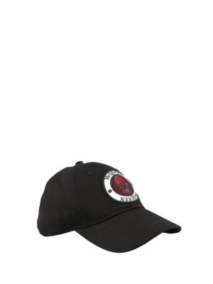 ALEXANDER MCQUEEN: hats & caps - Logo patch black baseball hat