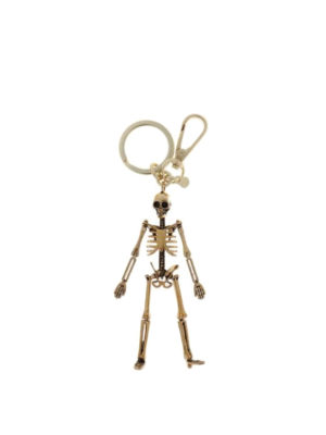 ALEXANDER MCQUEEN: portachiavi - Portachiavi Skeleton dorato