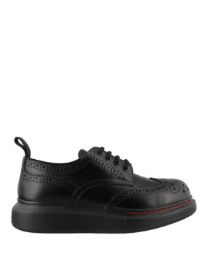 ALEXANDER MCQUEEN: scarpe stringate - Stringate Hybrid con dettagli brogue