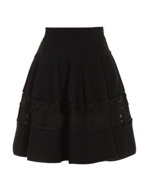 ALEXANDER MCQUEEN: Minifaldas - Minifalda - Negro