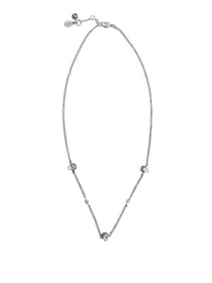 ALEXANDER MCQUEEN: Collane - Collana in ottone argento con Skull