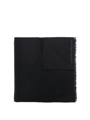 ALEXANDER MCQUEEN: sciarpe e foulard - Sciarpa Moonlight in lana nera