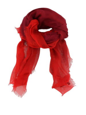 ALEXANDER MCQUEEN: sciarpe e foulard - Sciarpa Skull in misto cashmere degradé