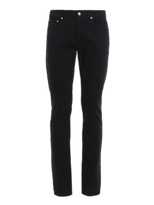ALEXANDER MCQUEEN: straight leg jeans - Rear embroidery jeans