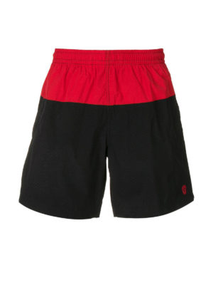 ALEXANDER MCQUEEN: Costumi piscina e boxer - Boxer da mare bicolor con logo Skull