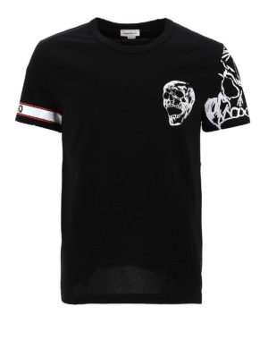 ALEXANDER MCQUEEN: t-shirts - Biker style print T-shirt