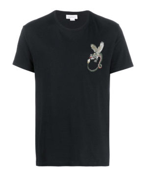 ALEXANDER MCQUEEN: t-shirts - Dragon logo jersey T-shirt