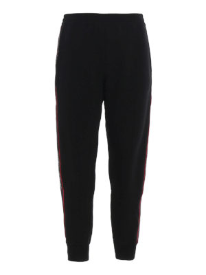 ALEXANDER MCQUEEN: tracksuit bottoms - Side logo bands joggers
