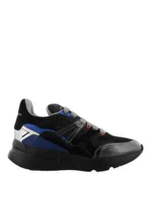 ALEXANDER MCQUEEN: sneakers - Sneaker Runner Patchwork multi-materiale