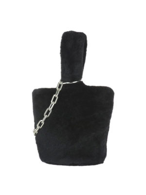 ALEXANDER WANG: Bucket bags - Roxy faux fur bucket bag