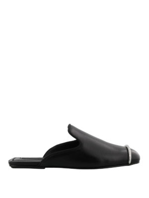 ALEXANDER WANG: sabot - Slipper Jaelle in pelle