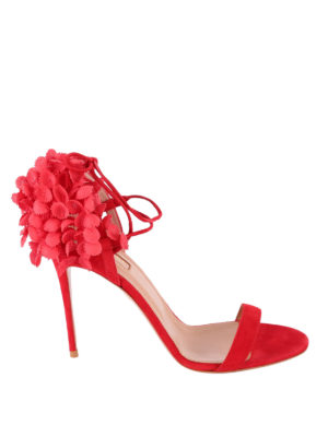 Aquazzura: sandali - Sandali Lily Of The Valley rossi