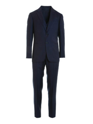 ARMANI COLLEZIONI: formal suits - Waistcoat detailed pattern suit