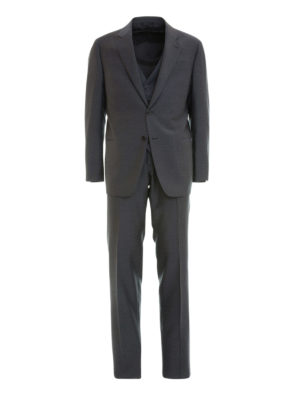 ARMANI COLLEZIONI: completi da cerimonia - Abito tre pezzi in lana jacquard
