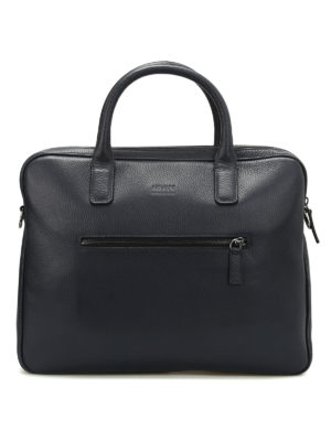 ARMANI COLLEZIONI: borse da ufficio - Cartella in pelle martellata