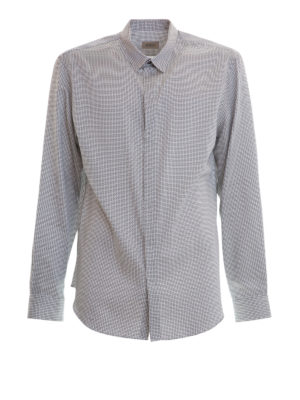 ARMANI COLLEZIONI: camicie - Camicia in cotone micro motivo