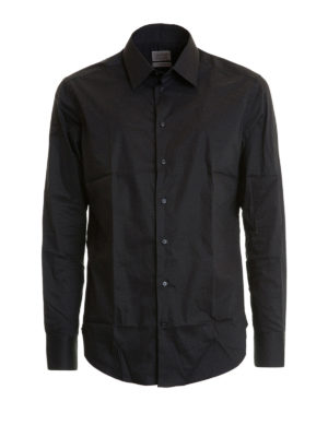 ARMANI COLLEZIONI: camicie - Camicia classica in cotone nero