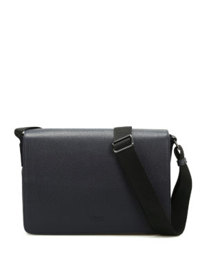 ARMANI COLLEZIONI: borse a spalla - Borsa messenger in pelle martellata