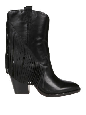 ASH: ankle boots - Elison Bis fringe ankle boots
