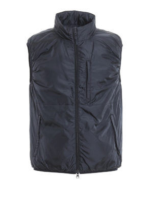ASPESI: padded jackets - Blue nylon Thermore® padded gilet