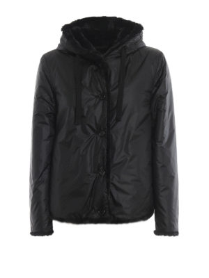 ASPESI: padded jackets - Panzerotto black reversible padded jacket
