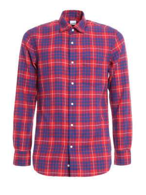 ASPESI: camicie - Camicia in cotone a quadri