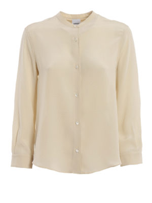 ASPESI: shirts - Mandarin collar silk shirt