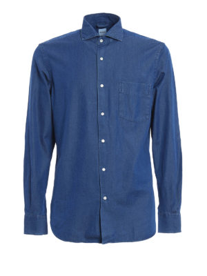 ASPESI: camicie - Camicia in denim con tasca