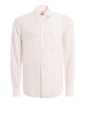 ASPESI: camicie - Camicia in lino bianco