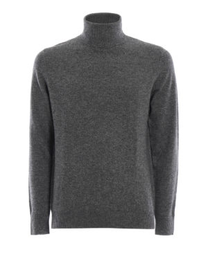 ASPESI: maglia a collo alto e polo - Dolcevita grigio in misto yack e cashmere