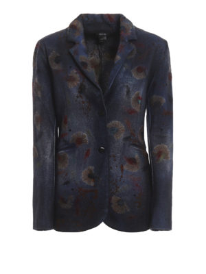 AVANT-TOI: giacche blazer - Giacca in cashmere con dettagli floreali