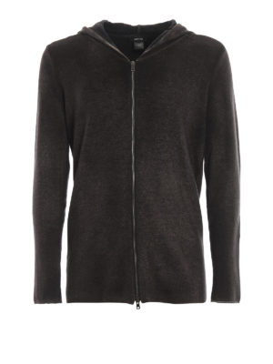 AVANT-TOI: cardigan - Cardigan con cappuccio e zip in lana cashmere