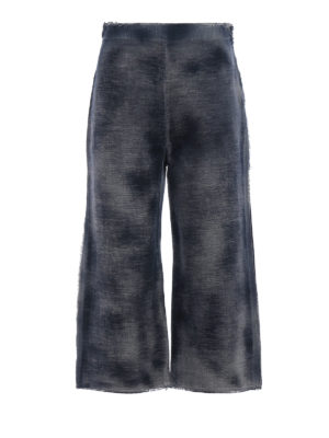 AVANT-TOI: Pantalones casual - Pantalón Casual - Azul Oscuro