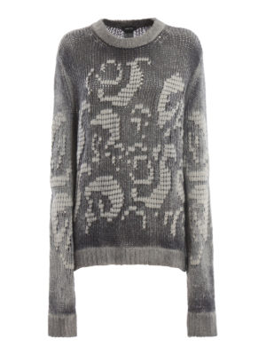 AVANT-TOI: maglia collo rotondo - Maglione over traforato in misto lana merino