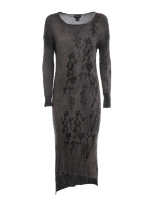 AVANT-TOI: abiti lunghi - Abito maxi in cashmere e seta punto corteccia