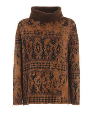 AVANT-TOI: maglia a collo alto e polo - Maglione in misto merino con collo ad anello