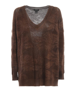 AVANT-TOI: maglia collo a v - Maglione a V over in cashmere e seta