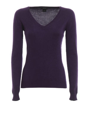 AVANT-TOI: maglia collo a v - Maglione a V in cashmere
