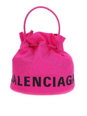 BALENCIAGA: Bucket bags - Nylon bucket bag