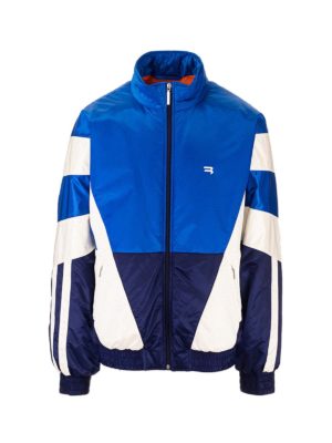BALENCIAGA: padded jackets - Padded Tracksuit Jacket in blue