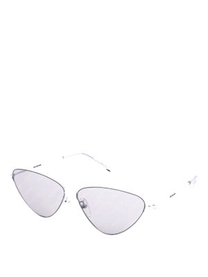 BALENCIAGA: sunglasses - Logo temples triangle sunglasses