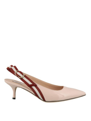 BALLY: scarpe décolleté - Slingback Alice rosa in vernice