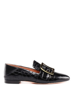 BALLY: Mocassini e slippers - Mocassini Janelle in pelle stampa cocco