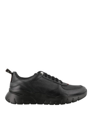 BALLY: sneakers - Sneaker Biggy in pelle nera