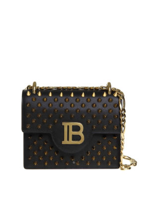 Balmain: cross body bags - Bbag 18 leather cross body bag