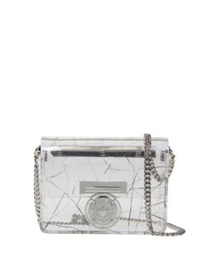 Balmain: borse a spalla - Borsa Bbox in plexiglas