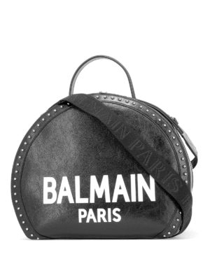 Balmain: shopper - Borsa a mano in pelle Paris