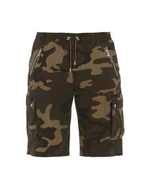 Balmain: Trousers Shorts - Camouflage bermuda shorts
