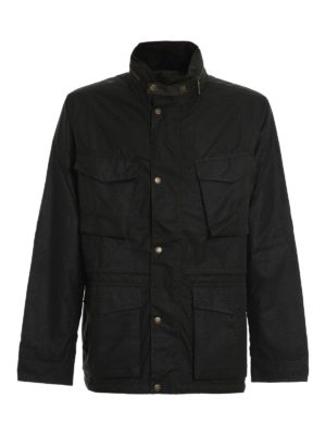 barbour roble wax jacket in sage