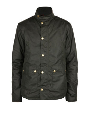 BARBOUR: parka - Parka in cotone verde